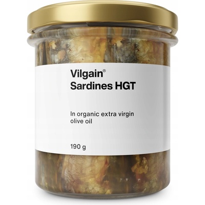 Vilgain Sardinky v bio extra panenském olivovém oleji 190 g
