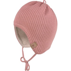maximo Зимна шапка (beanie) maximo Baby's Rippen Fleece Mütze m. Band Beanie - Ash Rose - размер 45 cm (904-7260-0114)