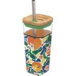 Quokka Чаша халба Quokka Liquid Cube Oranges стъклена със сламка 540 мл (40058)