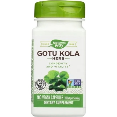 Nature's Way Gotu kola, 475 mg, 100 капсули, Nature’s Way (14000)
