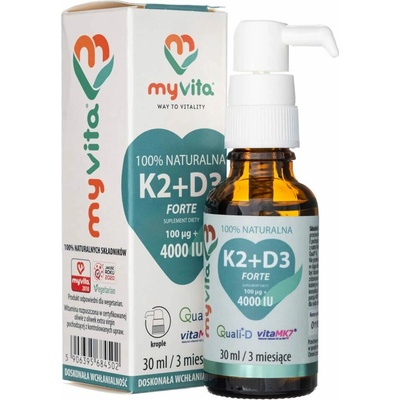 MyVita Prírodný Vitamín K2 + D3 30 ml