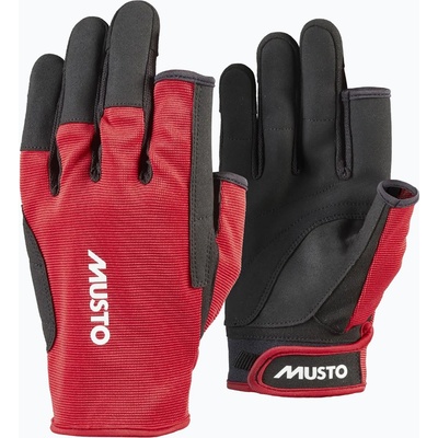 Musto Essential Sailing Long Finger 2.0 истински червени ръкавици за ветроходство