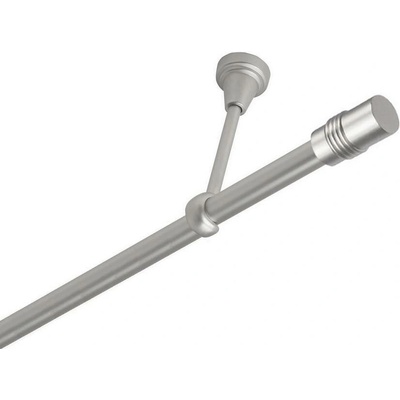 OK-GarnýžeCZ Garnýž kovová jednořadá 16mm Cylinder satina 190 cm do stropu / na tunýlek - bez kroužků