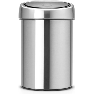 Brabantia 3 л. кошче за боклук в цвят матиран инокс без отпечатъци Brabantia от серия Touch Bin (647217)