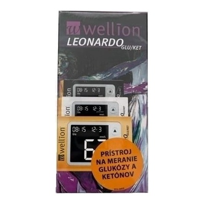 WELLION Glukomer Leonardo glu/ket rôzne farby 1 set
