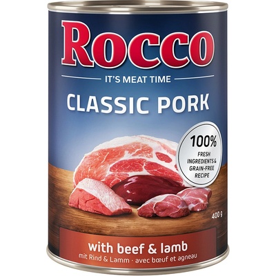 Rocco Classic Pork hovězí a jehněčí 6 x 400 g