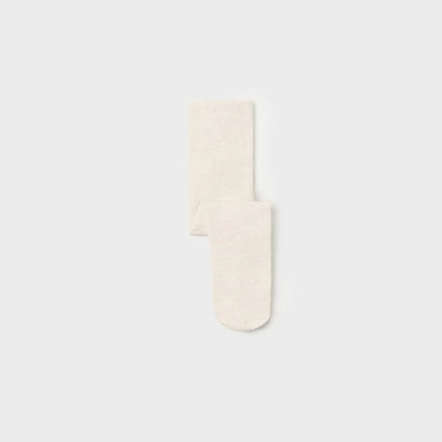 Mayoral Плътен чорапогащник за бебе момиче в цвят шампанско Майорал