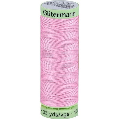 Polyesterové nitě Gütermann Jeans návin 30 m Varianta: 320 růžová světlá, Balení: 1 ks