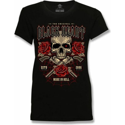 Black heart дамска тениска BLACK HEART - Gun Rose - BLACK - 9985