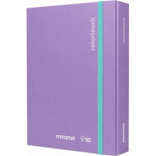MITAMA A4 s gumičkou a metalická fialová