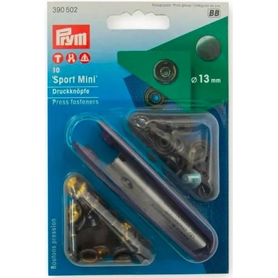 PRYM Knoflík stiskací Sport Mini 13mm - černý – Zboží Dáma