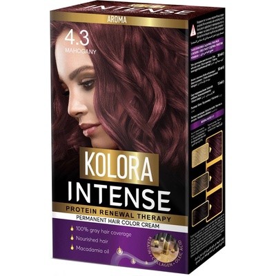 Kolora Intense Боя за коса, 4.3 Махагон