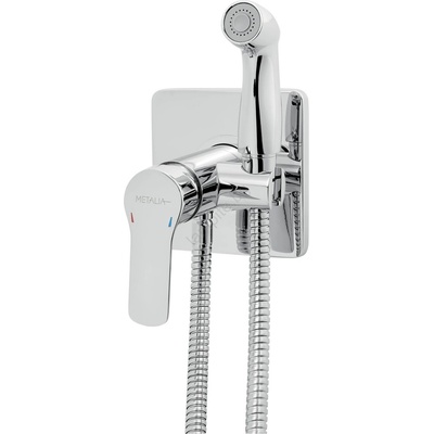 FERRO Novaservis-Кран за биде със слушалка за скрит монтаж METALIA лъскав хром (NR0013)