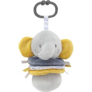  Вибрираща играчка Lorelli Toys - Слонче, сиво (10191390010)
