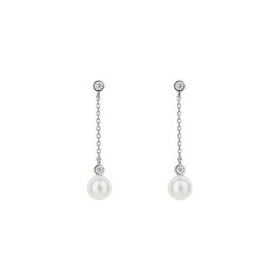 Diamonfire Stříbrné náušnice E6184