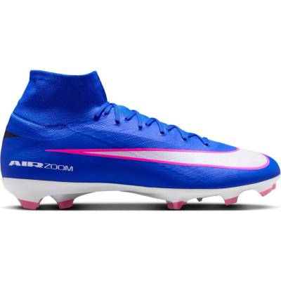 Nike ZOOM AIR MERCURIAL SUPERFLY 10 PRO FG Modrá Bílá Růžová