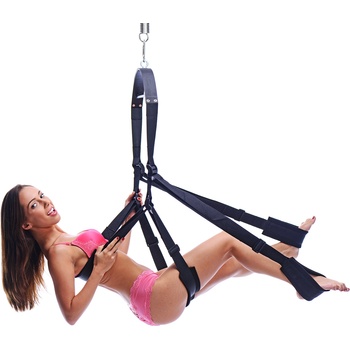 Image 1 of Trinity Vibes 360 Spinning Sex Swing Black