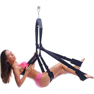 Trinity Vibes 360 Spinning Sex Swing Black
