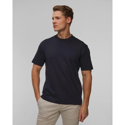 Tmavě pánské tričko Sunspel modré