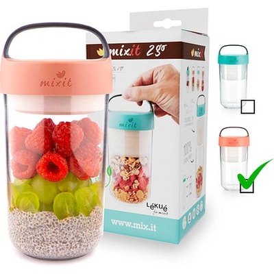 Mixit Mixit 2go - svačinový box (lososový)