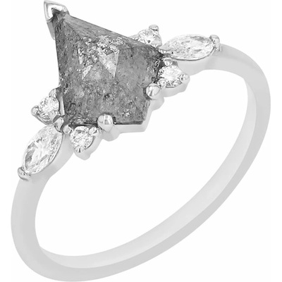 Eppi Neobyčejný prsten se salt and pepper diamantem Isabela R42318