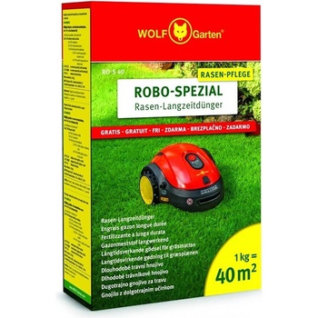 WOLF-Garten Trávníkové hnojivo dlouhodobé ROBO RO-S 40 1 kg