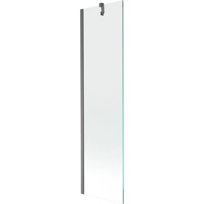 Mexen Next параван за вана с едно крило 50 x 150 cm, прозрачен, четкано тъмно сиво - 895-050-000-00-00-66 (895-050-000-00-00-66)