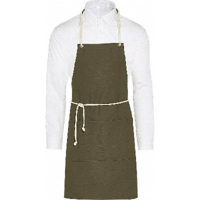SG Accessories Bistro Ex JASSZ Bistro Trendy šňůrová zástěra Corsica s velkou přední kapsou zelená olivová