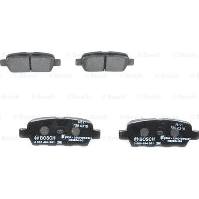BOSCH Sada brzdových platničiek kotúčovej brzdy 0986494861