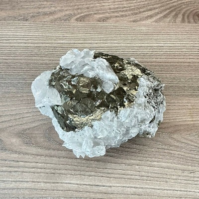 Nefertitis Pyrit, kalcit drůza Kosovo 13 NF64348 - cca 11 x 7,5 cm, 1551 g
