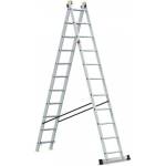 Стълба алуминиева 2x11 стъпала 150кг Multisystem 5.78м (3513659)