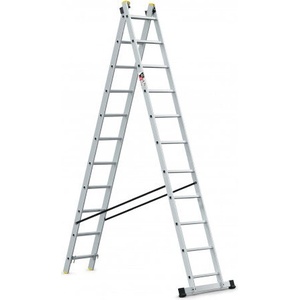 Ziel Стълба алуминиева 2x11 стъпала 150кг Multisystem 5.78м (3513659)