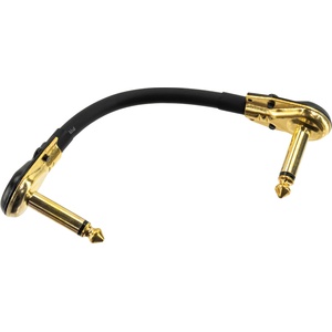 Revoltage Pro-15 Gold Flat Черeн 15 cm Ъглов - Ъглов Пач кабел (P15GFPC)
