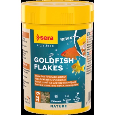 Sera Nature Goldy - Основна храна за златни рибки без оцветители и консерванти с инсекти 100 мл