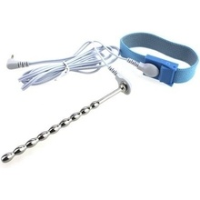 Slave4master E-Stim Beaded Dilator with Penis Strap