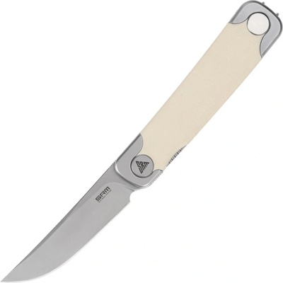 SRM 131M-GT 14C28N bead blasted with white G10 handle