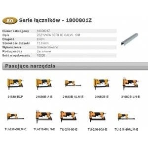Bostitch Staples 80 8mm 10m (1800801Z)