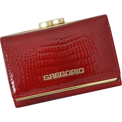 Gregorio dámska malá kožená peňaženka SLL117 červená