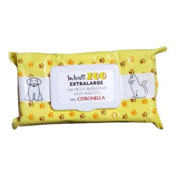 SalviettZOO XL - кърпички за грижа за кучета и котки, 40 бр. (аромат на лимон)