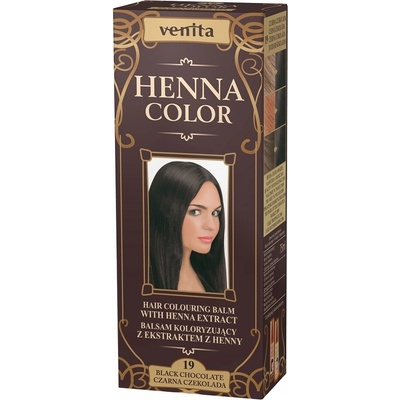 Venita Henna Color přírodní barva na vlasy 19 černá čokoláda 75 ml
