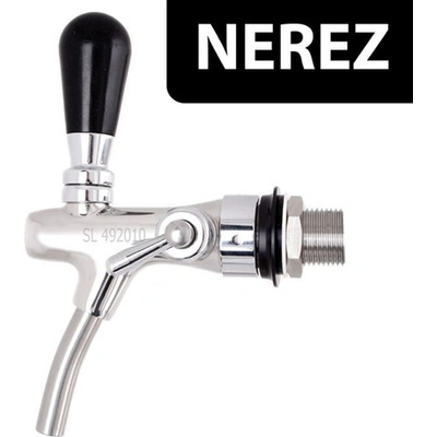 Lindr Výčepní kohout nerezový 35mm, dlouhá špička