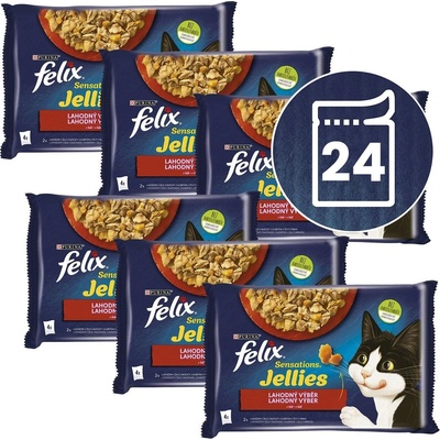 FELIX Капсули FELIX Sensations Jellies, вкусен избор в желе 24 x 85 г