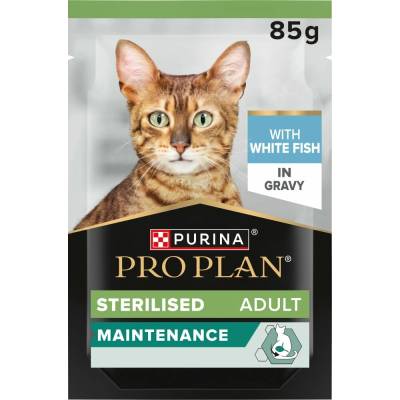 Pro Plan Cat Sterilised bílá ryba ve šťávě 26x85 g
