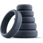 Boners Wide комплект пръстени black 6 бр