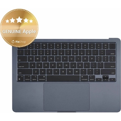 Horný rám klávesnice pre MacBook Air 13", A3113 (2024), s klávesnicou US a batériou, Midnight, 661-40230, Genuine Apple, Midnight