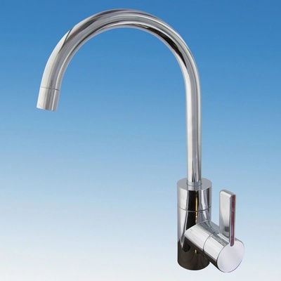 Comet Смесител за кухня lucca хром, чучур r80р батерия за чешма (60093)