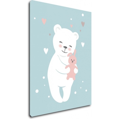 Impresi Obraz White cute bear - 30 x 40 cm