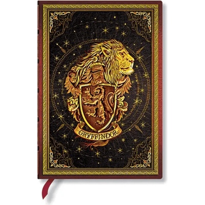 Paperblanks Тефтер Gryffindor, Midi, широки редове, твърда к (1570181581)
