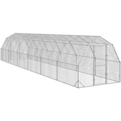 vidaXL Výběh pro slepice 2,5 × 12 × 2,25 m pozinkovaná ocel 9799.3328520