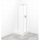 MULTI sprchový kout čtverec bílá/neprůhledné sklo 80x80cm - SIKOMUQ80CH0